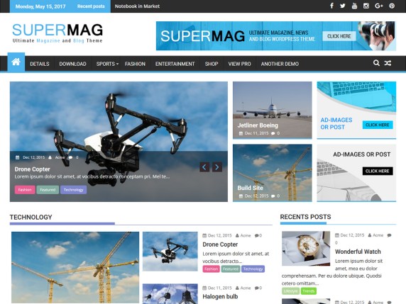 SuperMag - Perfect WordPress Theme for Magazines