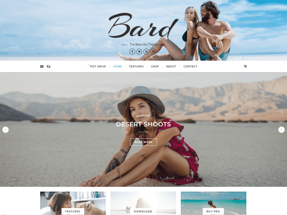 Bard - Lifestyle, Health, Fitness & Creative WordPress Theme