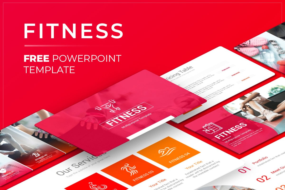 Free Fitness PowerPoint Template
