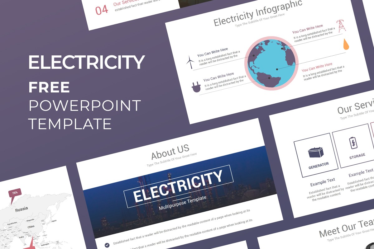 Free Electricity PowerPoint Template