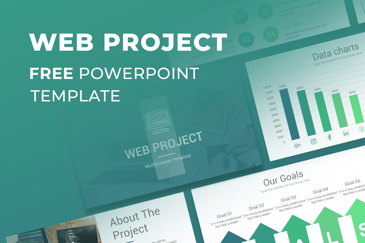 Free Web Project Proposal PowerPoint Template