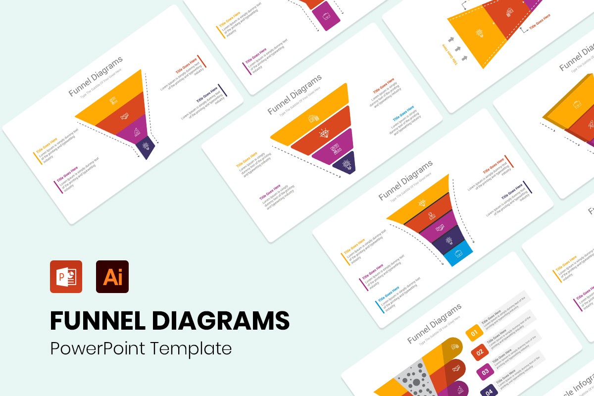 Funnel Infographics PowerPoint Template