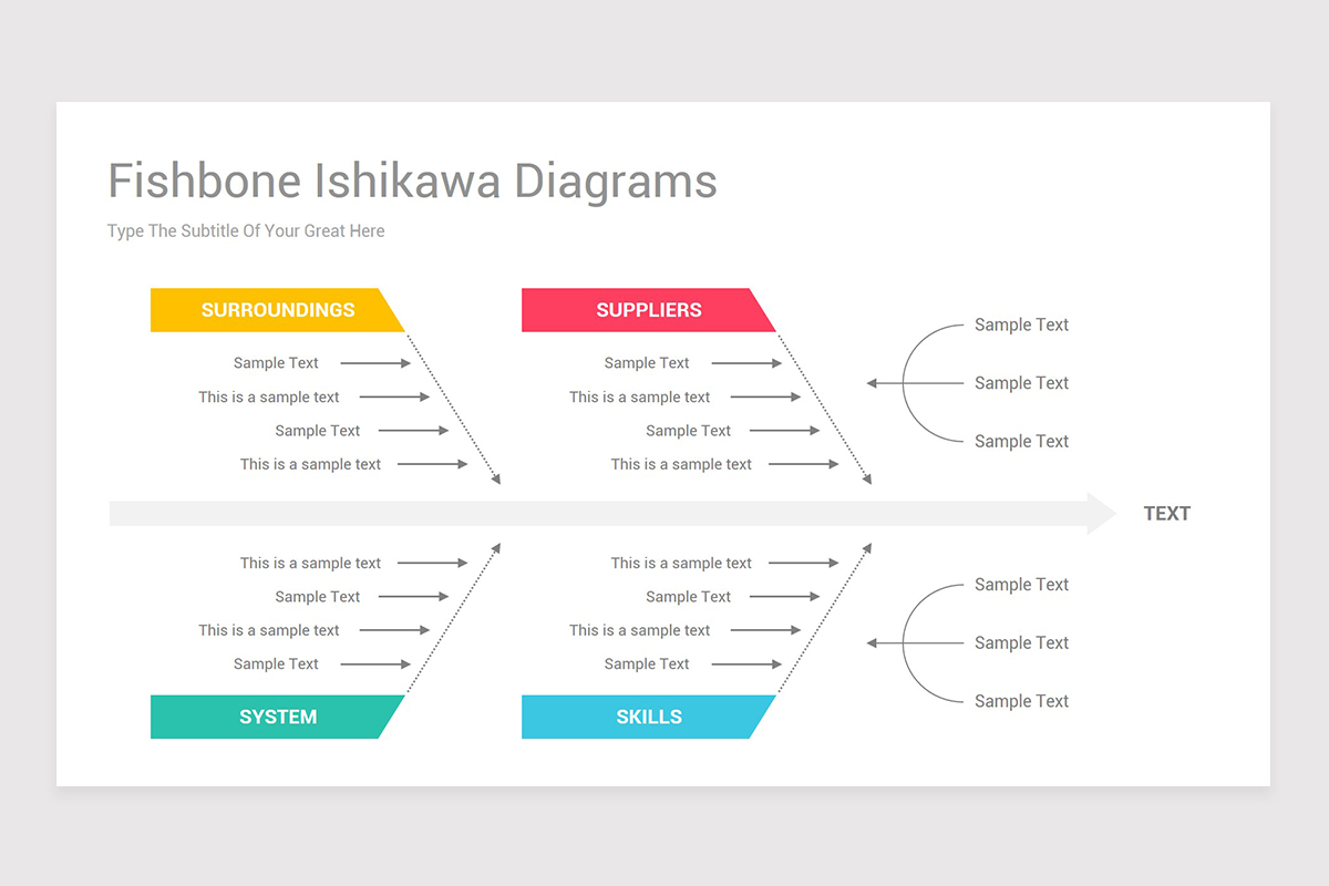 Fishbone Ishikawa Diagram PPT Templates
