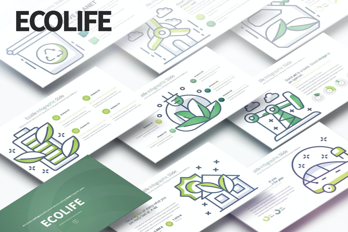 ECOLIFE - PowerPoint Infographics Slides