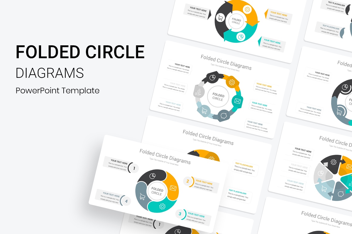 Folded Diagrams PowerPoint Template